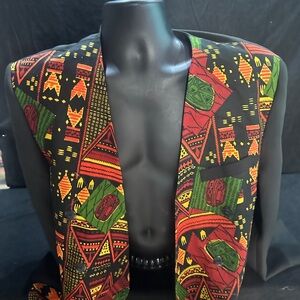 Colorful Geometric Patterned jacket-falcone size 44-#473